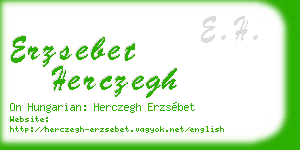 erzsebet herczegh business card